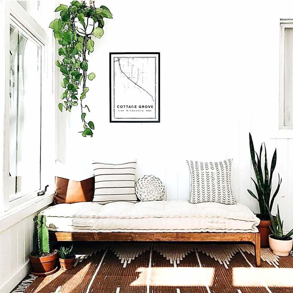 Angela Mueller Minimal Rustic Sun Room