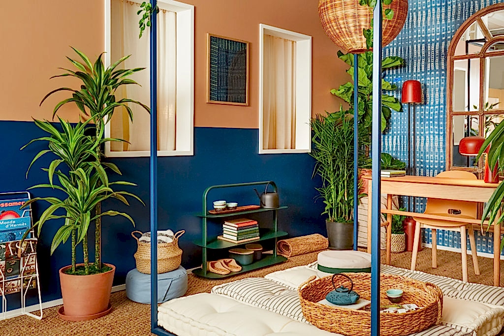 Home office space designed by designer Estelle Bailey-Babenzien for Small/Cool Experience for Apartment Therapy