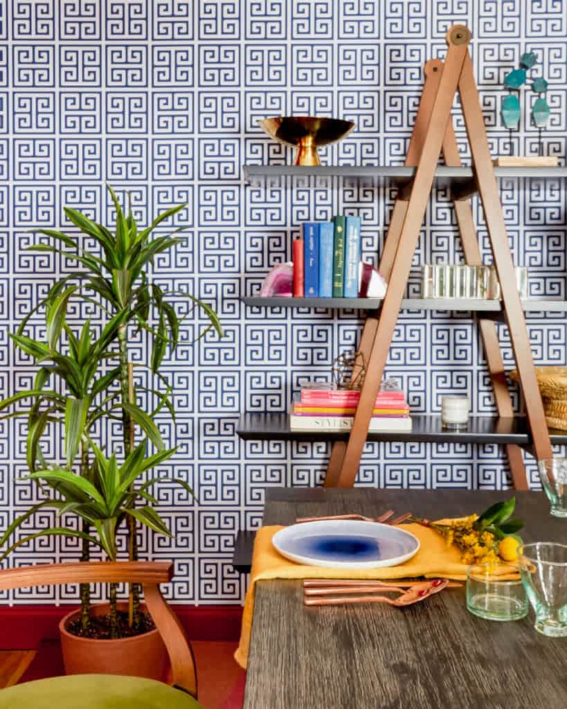 Dining room designed by designer Michelle Fahmy for Small/Cool Experience for Apartment Therapy
